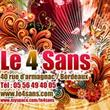 LE 4 SANS, Bordeaux : programmation, billet, place, infos